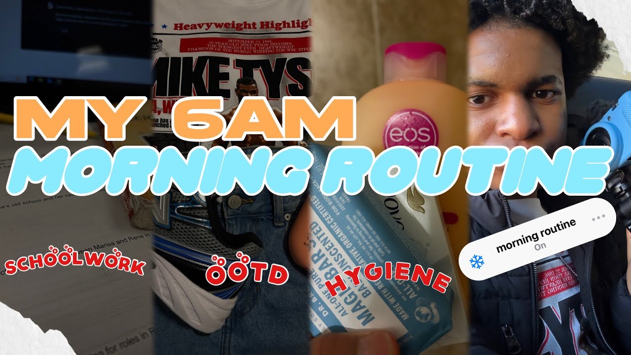 MY * PRODUCTIVE * 6AM MORNING ROUTINE * woke up late* ★ hygiene, school vlog , ootd, grwm, etc ☆