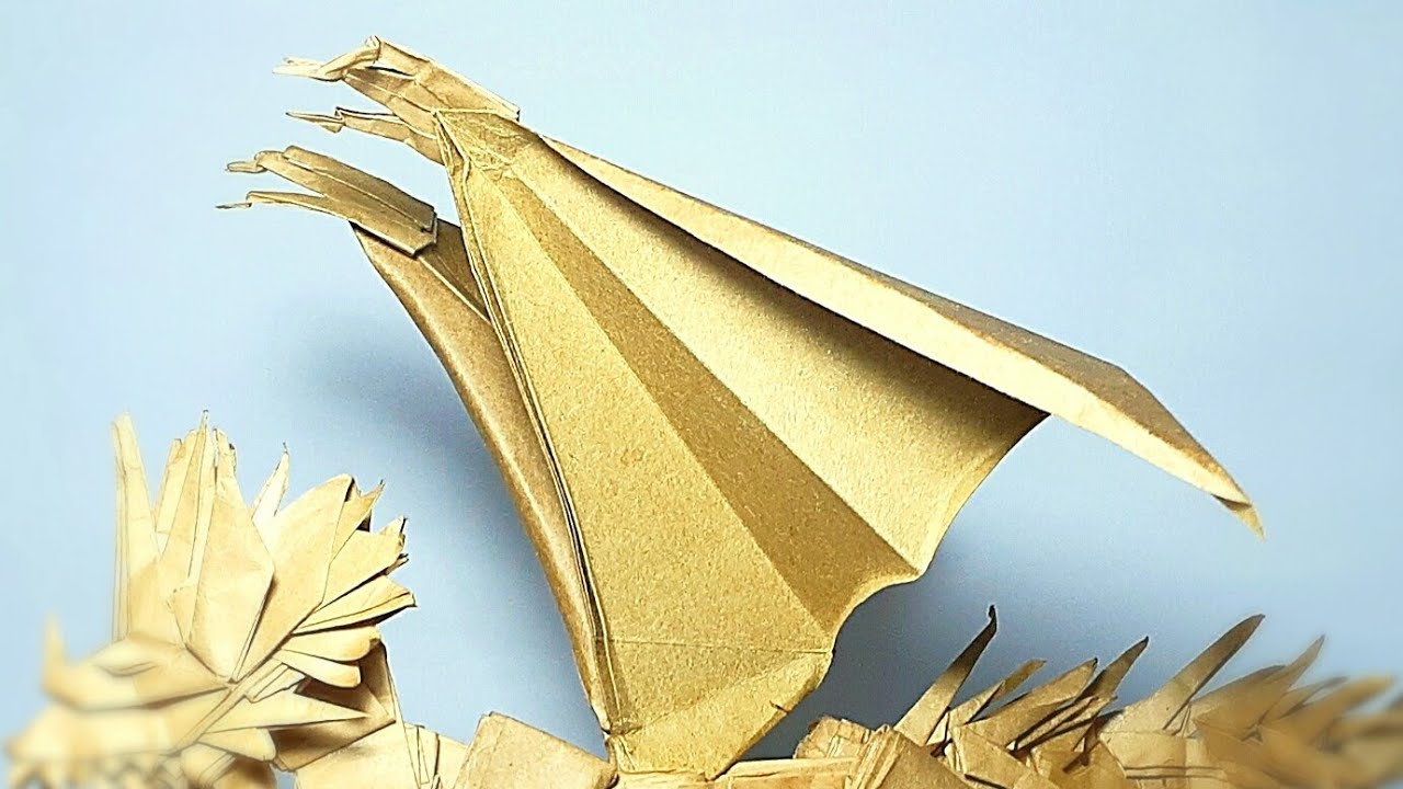 Elder Dragon WINGS (Tutorial) Part 5/6 Origami Dragon Tutorial
