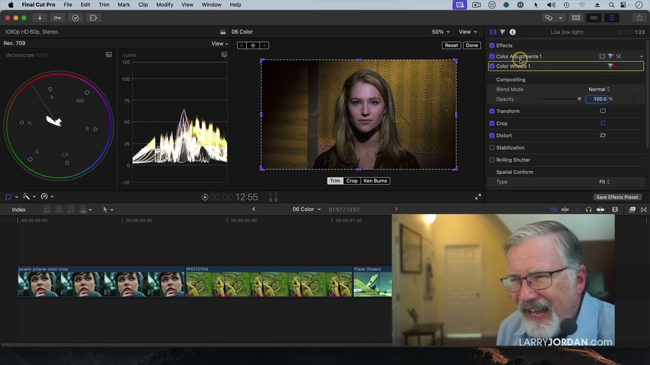 How to Use Color Adjustments to Fix Problems in Apple Final Cut Pro