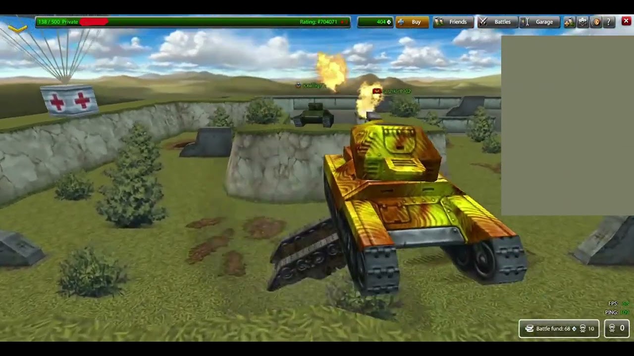 ProTanki Online Cheat/Hack Mode. Ignore tanks / 2x Camera / Fast Balls / Fast Boxes / Antiknockback