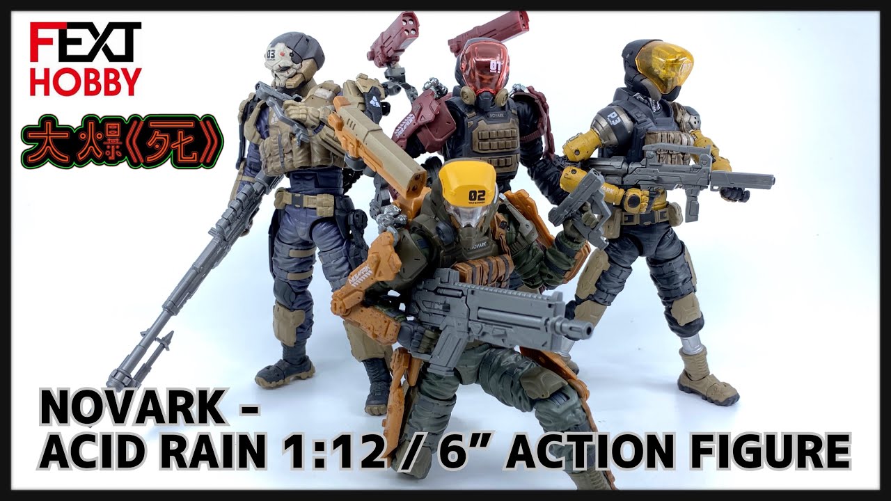 新的戰火！Fext Hobby 酸雨戰爭 Novark 1/12 6吋 Action Figure Wave01 Thane, War Banner, Skullwelder, Proteus