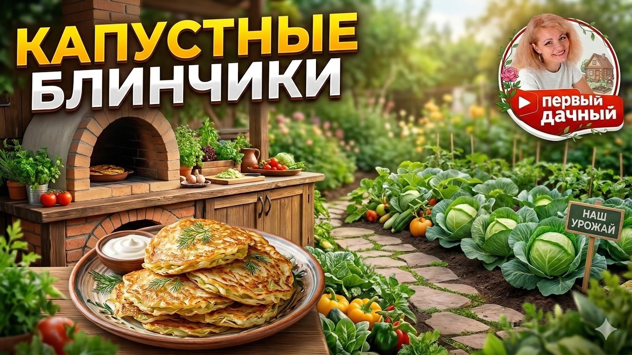WHEN THERE IS CABBAGE AND KEFIR/CABBAGE PANCAKES- IT'S TASTY, HEAVY, SIMPLE
