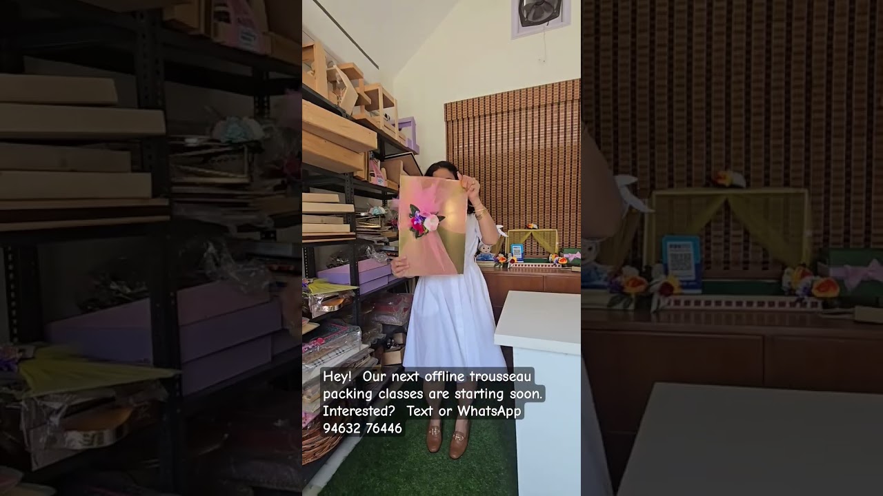 Hey!  Our next offline trousseau packing classes are starting soon.  Interested?  #trousseaupacking