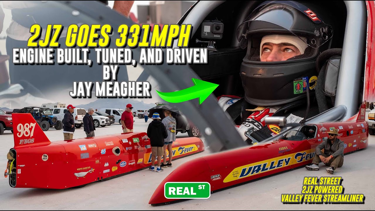 БЫСТРЫЙ 2JZ Valley Fever Streamliner разгоняется до 331 мили в час!! (Новый рекорд)