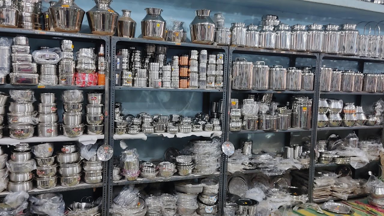 Pondy Bazaar Rathna Stores New Arrival Kitchenware Collection's Stainless Steel Utensils Organaisers