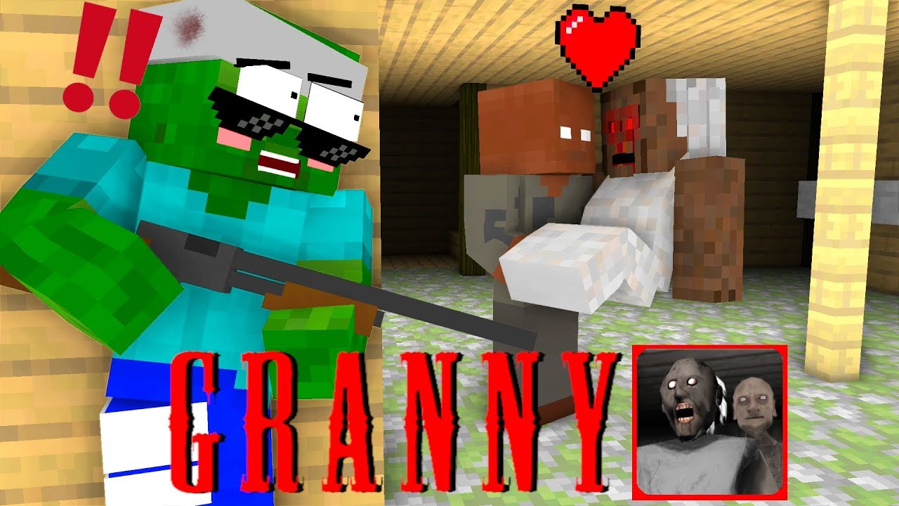 GRANNY CHAPTER 2 CHALLENGE - Minecraft Animation