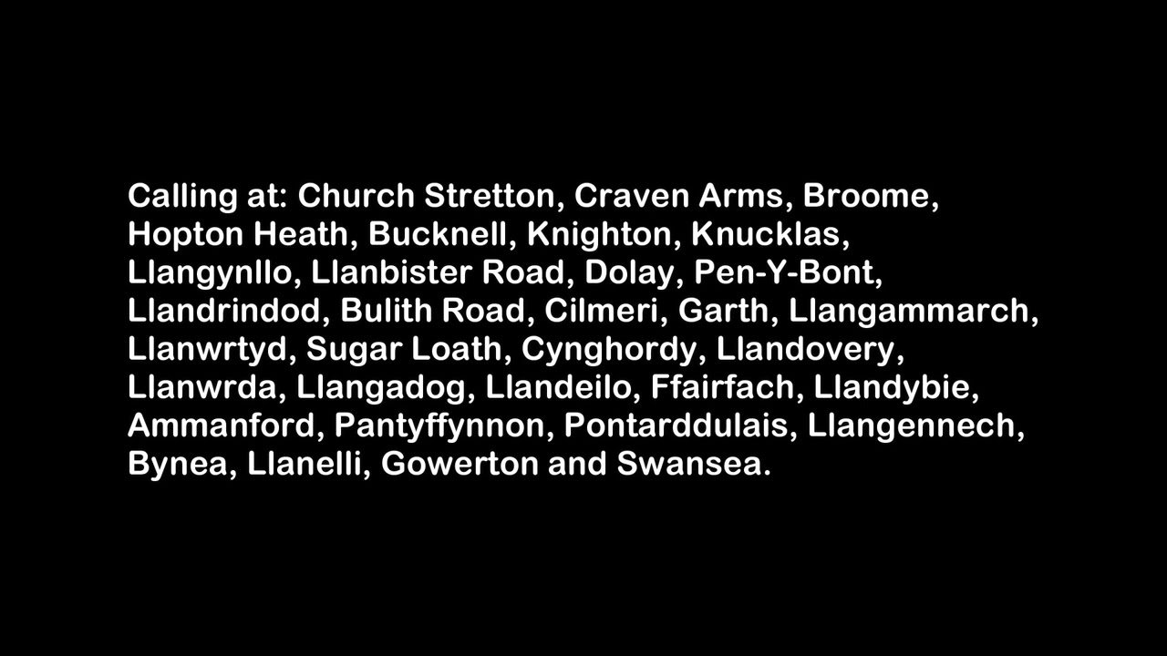 Shrewsbury Station Announcements (09/06/2022)