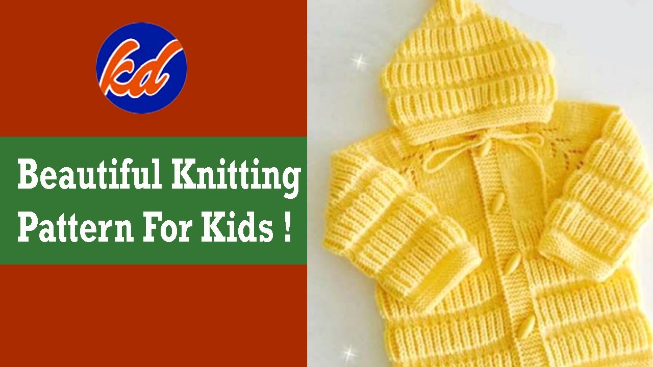 New Knitting Design For Kids| Beautiful Knitting Pattern For Baby  Jacket