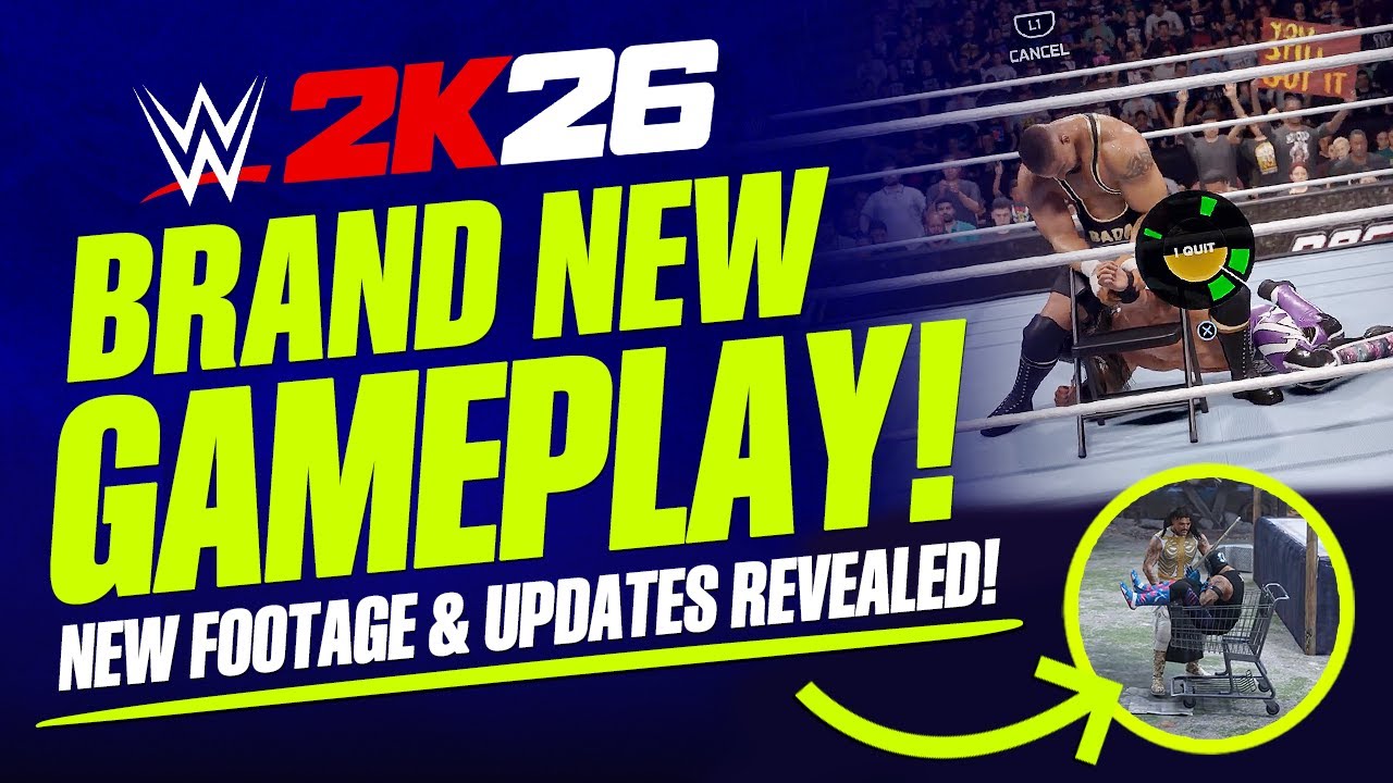 WWE 2K26: New Gameplay Revealed! I Quit Match, Interactive Entrances, New Features & More!