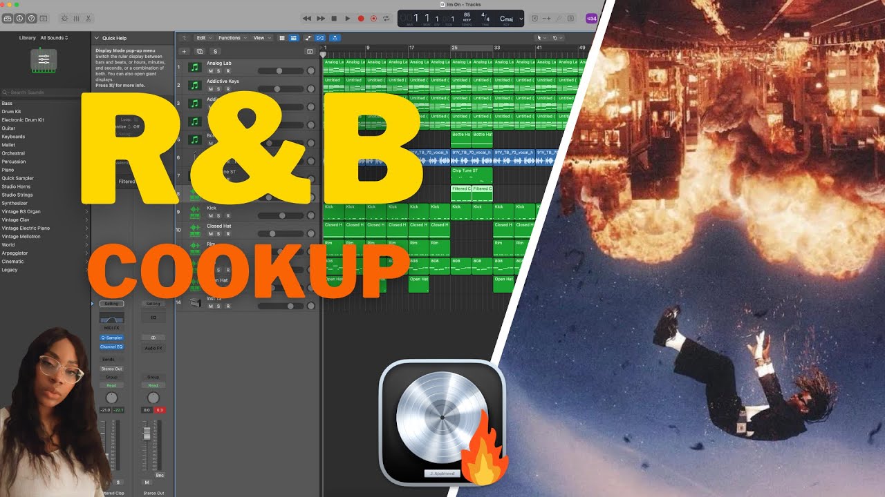 Creating a 🔥 R&B Beat for OFFSET | Logic Pro X Tutorial 🎵🎧