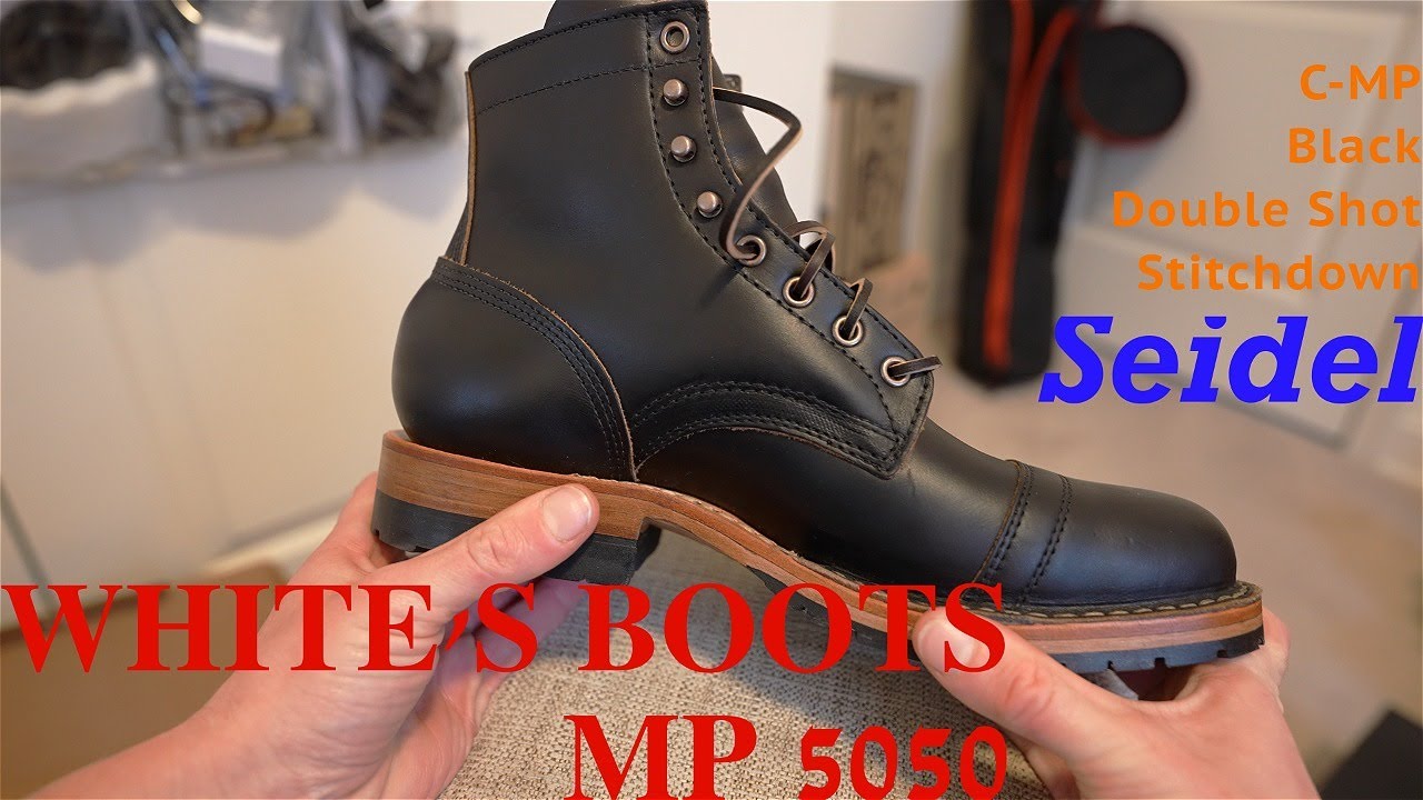 White's Boots - C-MP Stitchdown - 5050 Last + Seidel Double Shot black..Centennial MP Sherman Boot