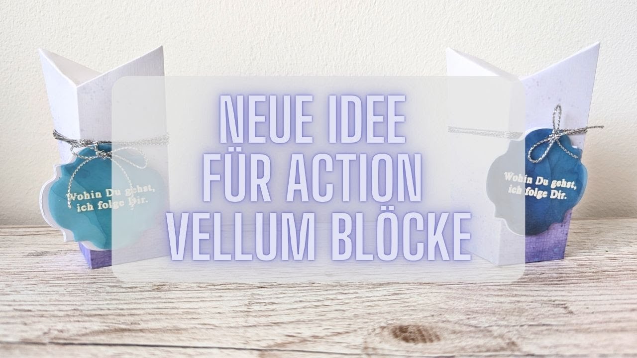 Einfache Verpackung mit den NEUEN Vellum Paper Blöcken vom Action basteln I Ideen für Marktstand
