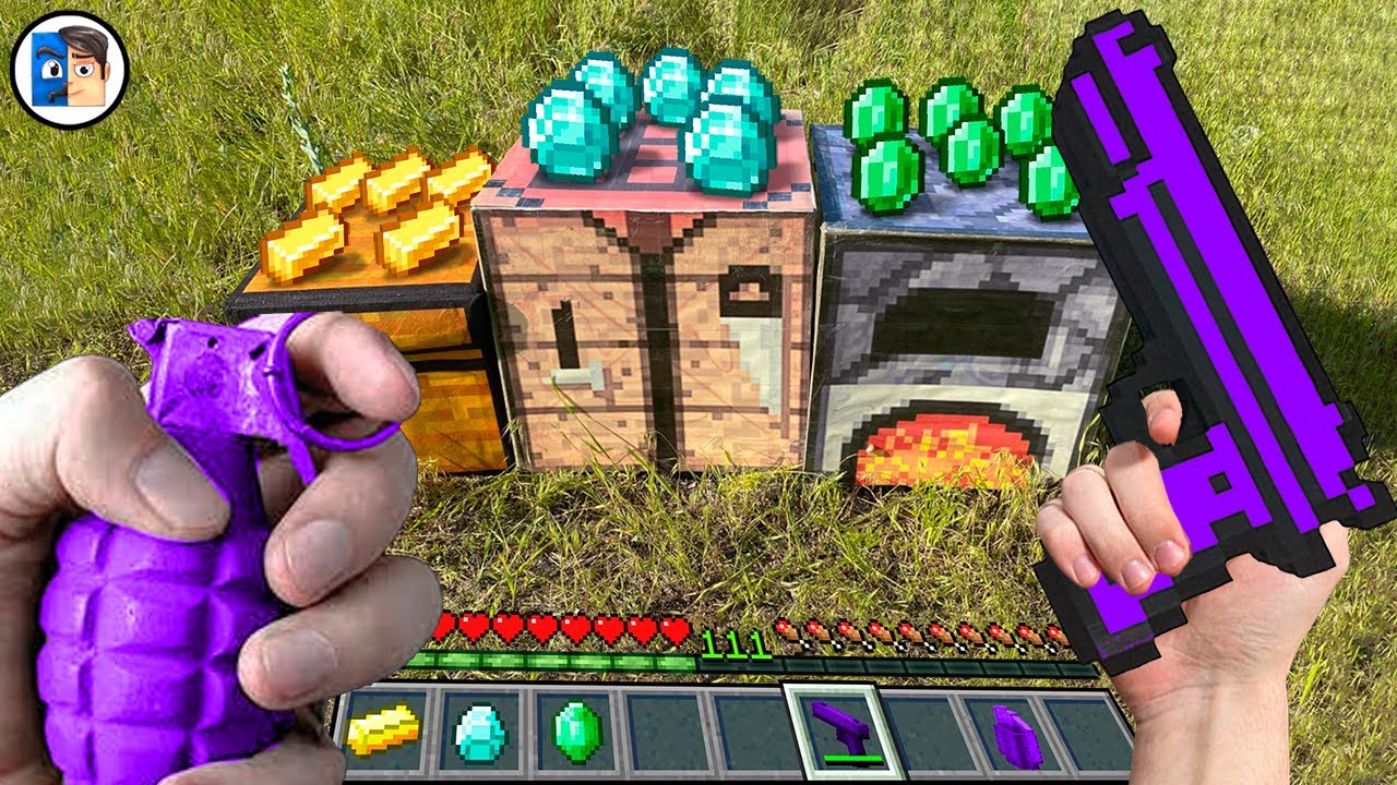 Minecraft in Real Life POV ~ HOW TO CRAFT NETHER SWORD in Realistic Minecraft MOVIE