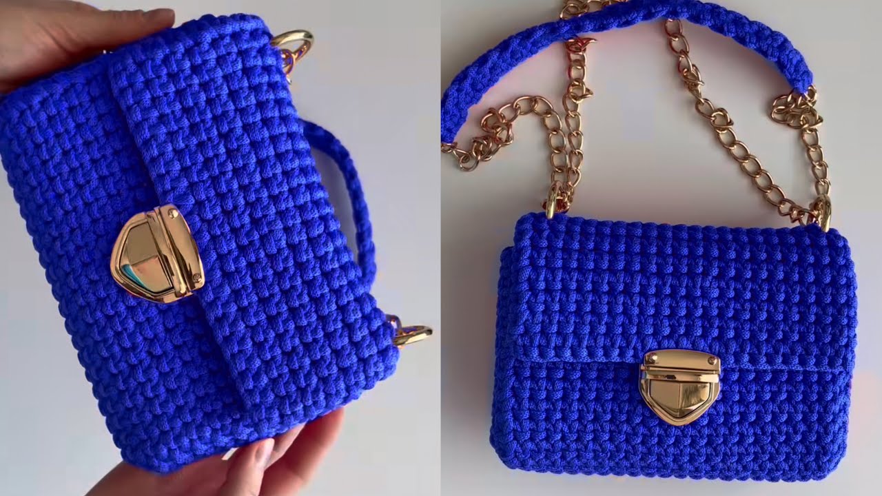 ESSA BOLSA É TENDÊNCIA EM 2024!!! BOLSA FÁCIL E RÁPIDA DE CROCHÊ, MUITO ECONÔMICA