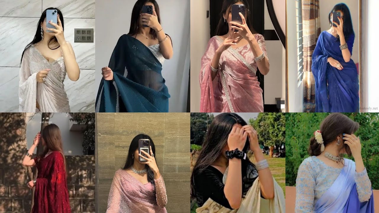 🔥Saree Hidden Face Photo Poses💕|💐 Stylish Saree Hidden Face Poses❤️&zwj;🔥#hiddenface #sareefashion #like