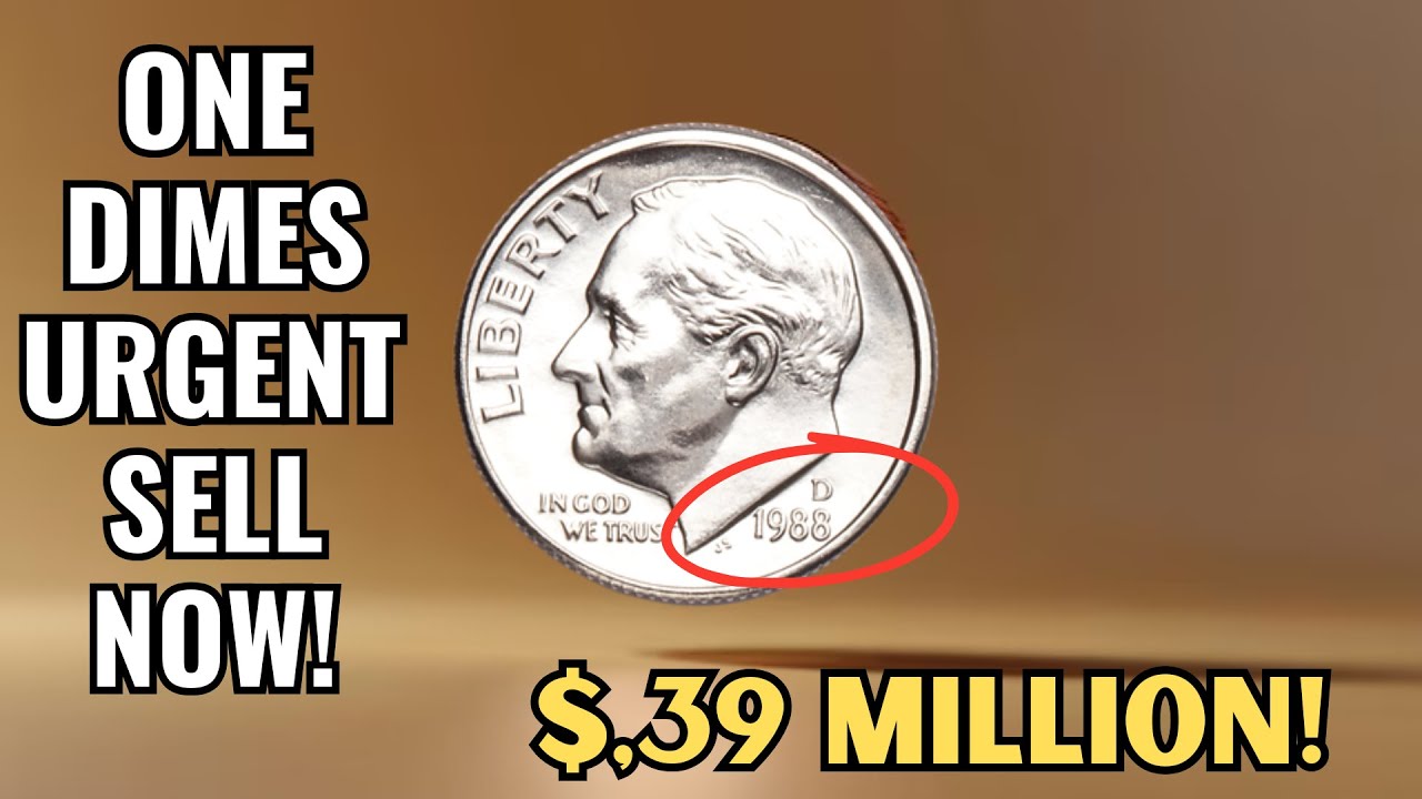 ONE DIME 1988 D TOP 5 MOST VALUABLE COINS WORTH MONEY! DO YOU HAVE THESE!