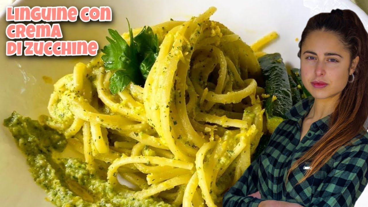 🥒🍋Linguine con Crema di ZUCCHINE al profumo di Limone🥒🍋