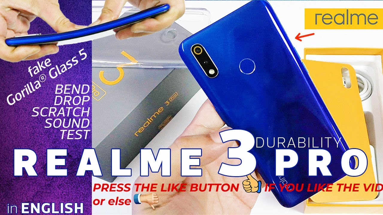 Realme 3 Pro Durability Test - Not better than Realme 3? |Bend Test|Drop|Scratch|Sound Test|
