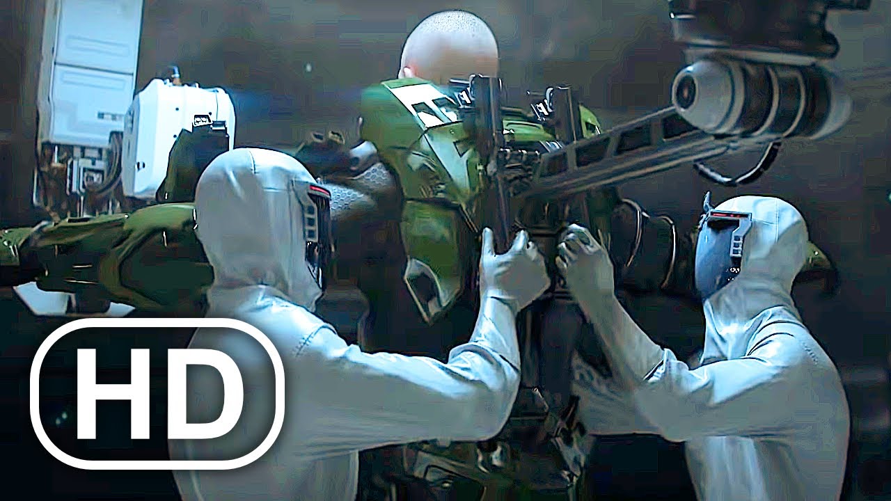 HALO Master Chief Unmasked Face Reveal Scene 4K ULTRA HD