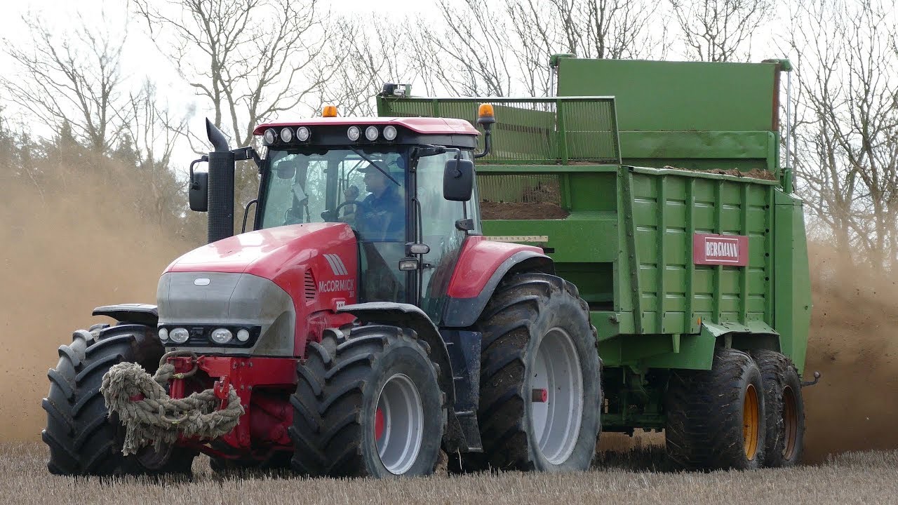 McCormick 260 ZTX Working Hard Spreading Chicken Manure w/ Bergmann Spreader | DK Agrictulture
