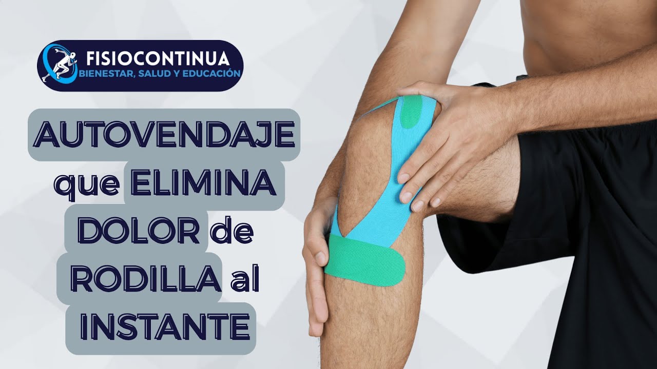 VENDAJE DE RODILLA que ELIMINA el DOLOR en 5 MINUTOS | Técnica Profesional Paso a Paso