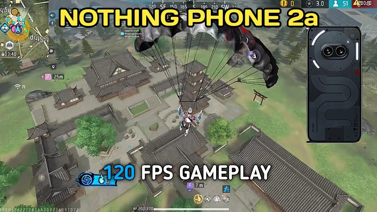 Nothing phone 2a free fire gameplay | Nothing phone 2a 120 fps gameplay 🔥 - Garena free fire