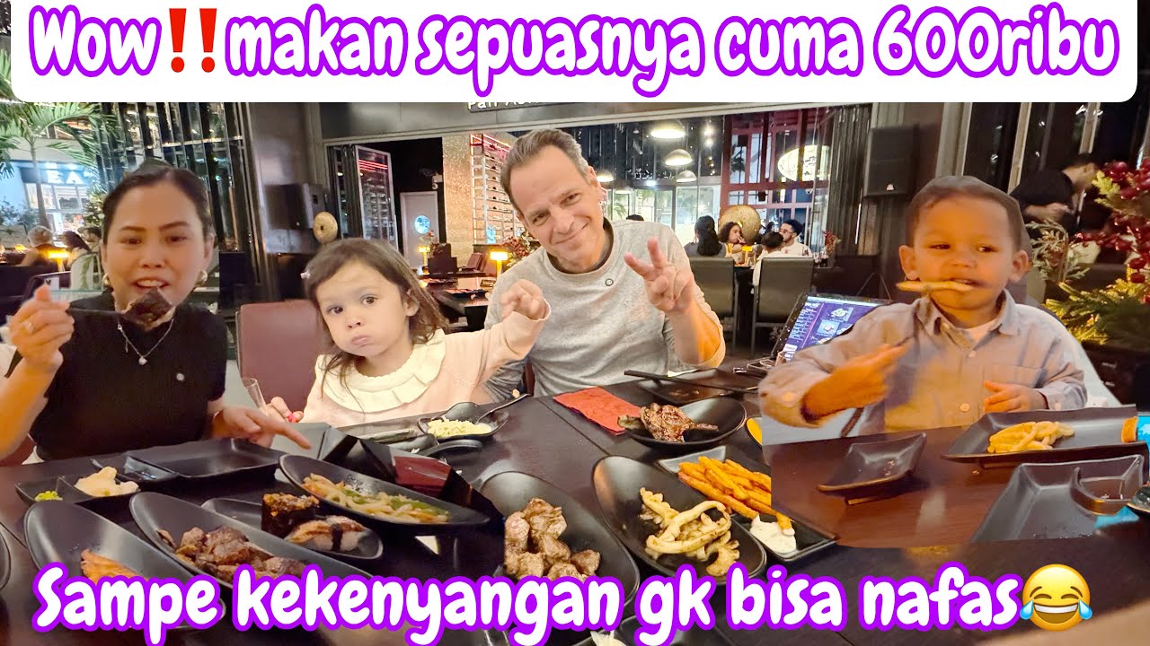 WOW‼️MAKAN SEPUASNYA CUMA 600 RIBU || SAMPE KEKENYANGAN GAK BISA NAFAS😂 