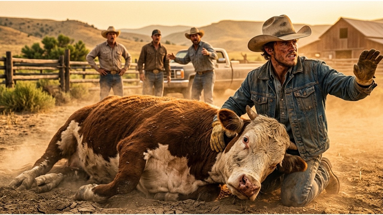 Rejected Bull left to die on a ranch got a second chance when a lone cowboy stepped in—all shocked