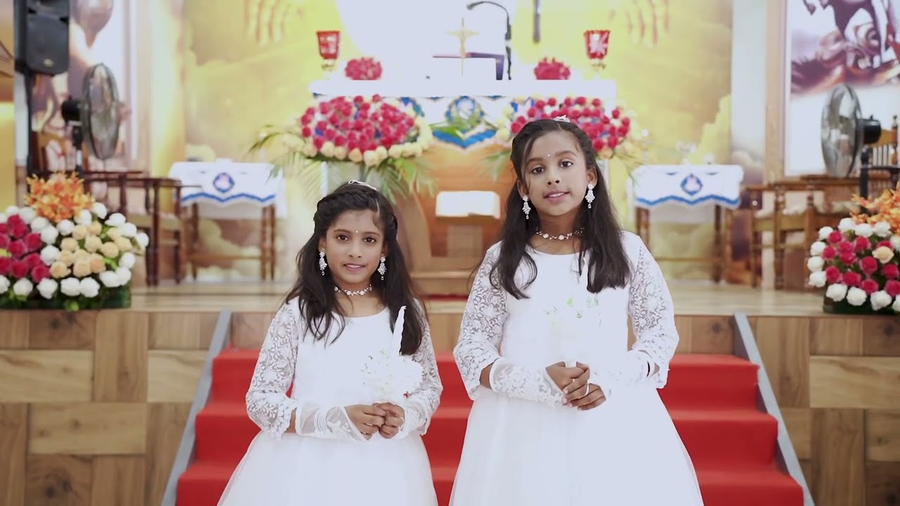 First Holy Communion ceremony of Nia and Nina