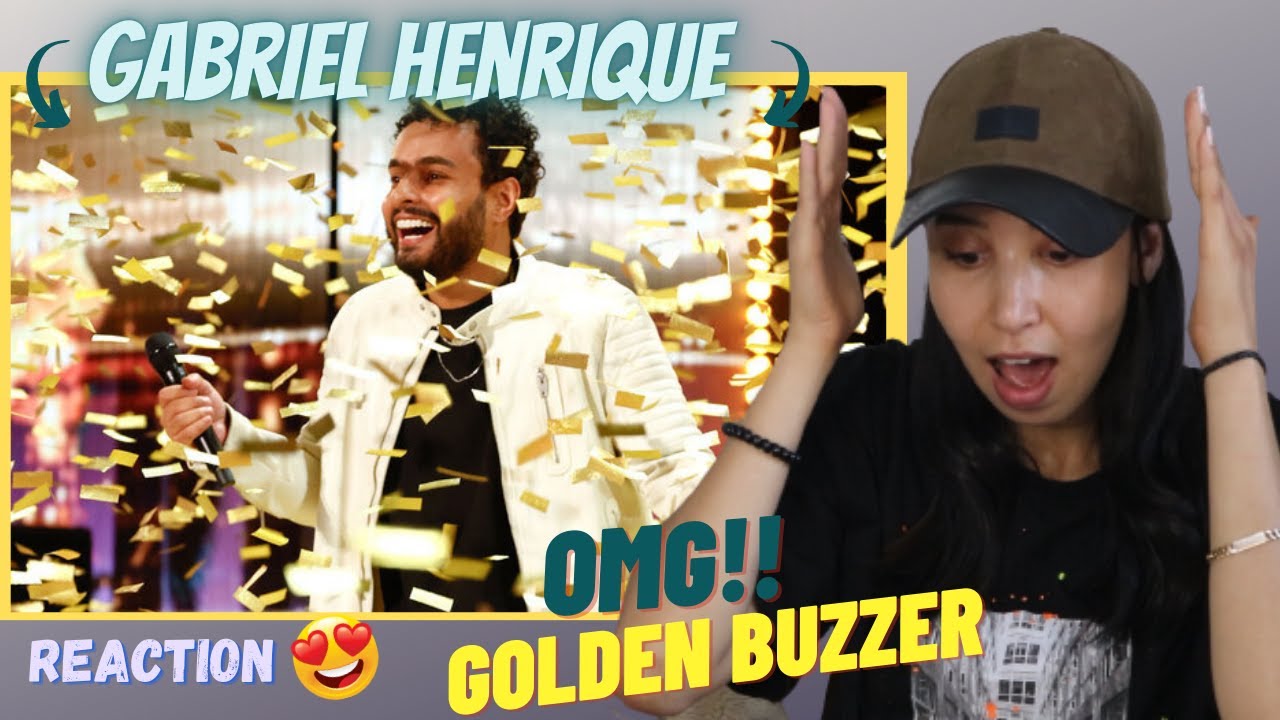 GABRIEL HENRIQUE | AGT GOLDEN BUZZER! | Auditions | AGT 2023 | REACTION!!