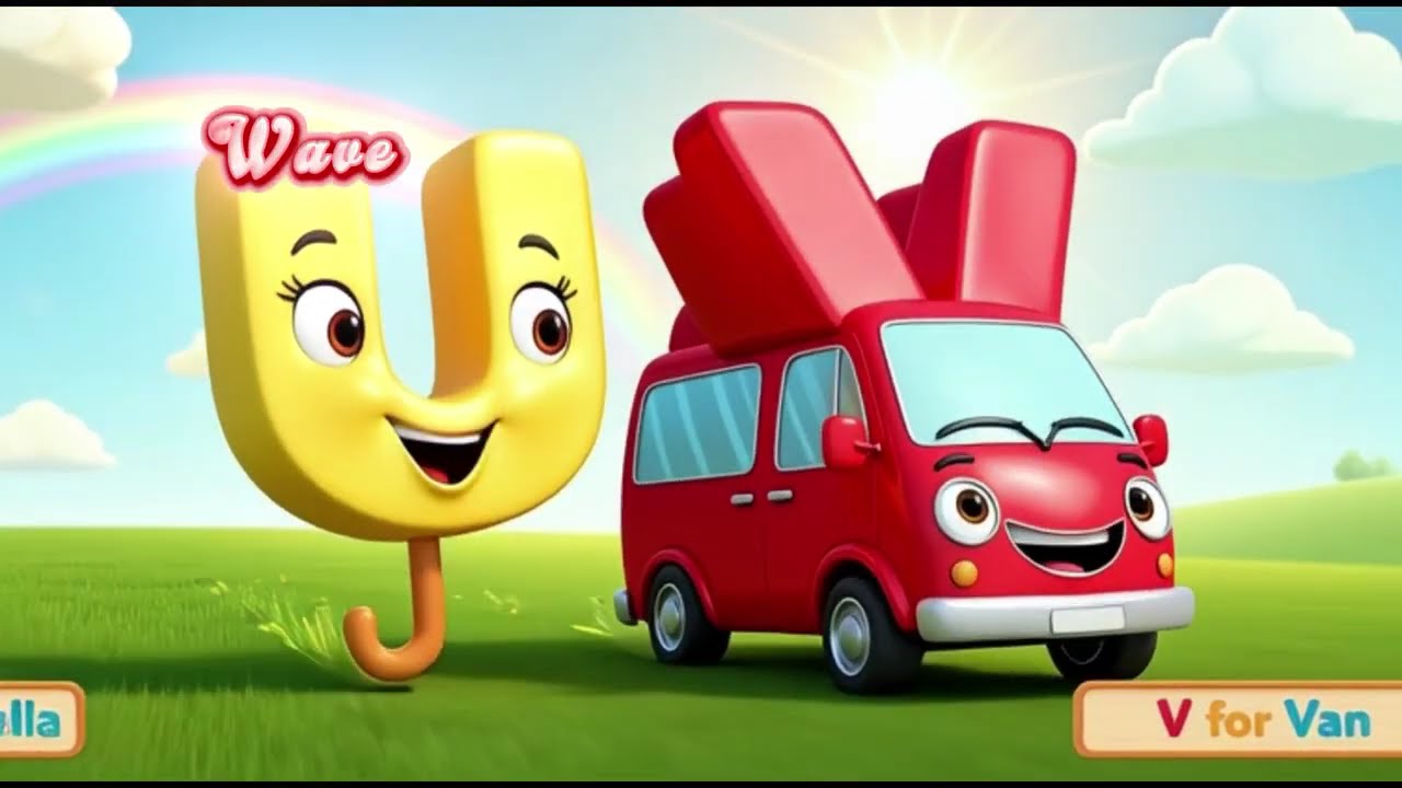 The Alphabet Train Adventure 🚂 | ABC Song for Kids | Fun Learning Nursery Rhyme