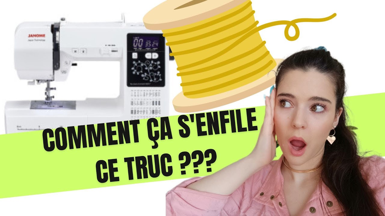 Comment enfiler une machine à coudre et une canette ? Janome Jeans & Stretch 9077