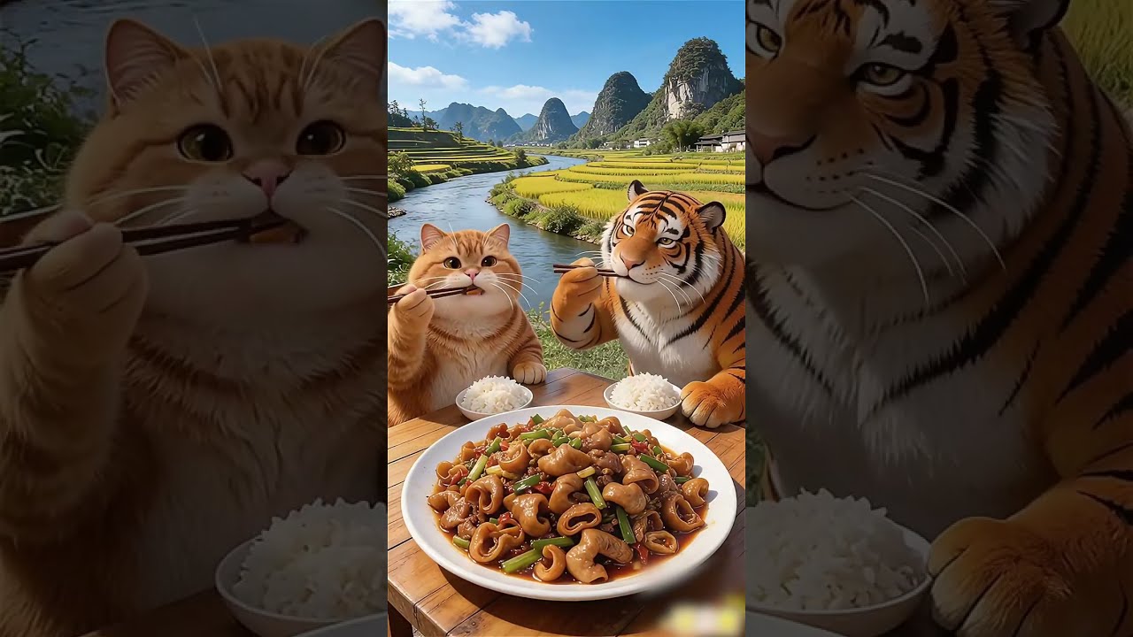 A HUGE Catch! What Will Fat Orange Do With All These Fish? | AI Cat Comedy