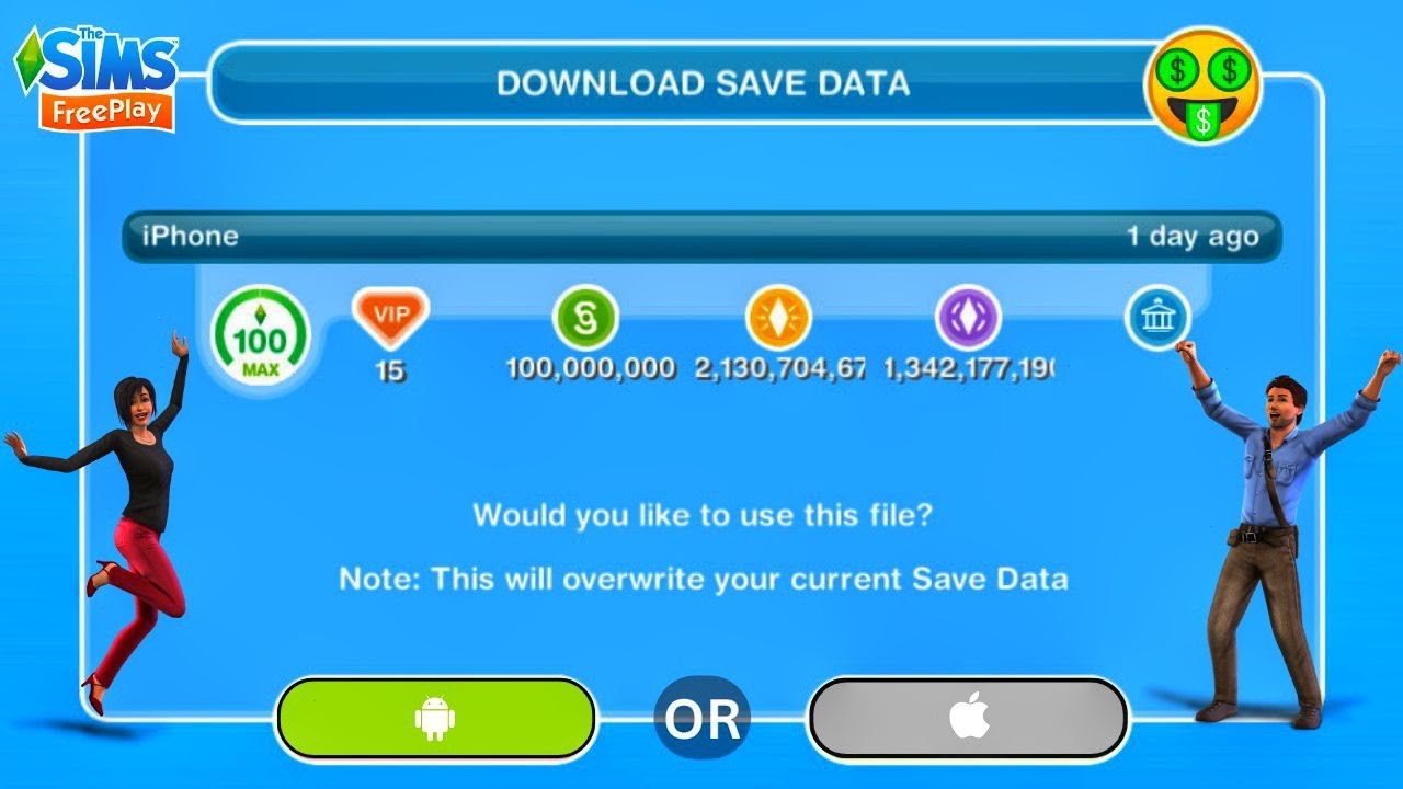 New Sims FreePlay Working Money Cheat 2025  || 100% Working Save Data for iOS & Android