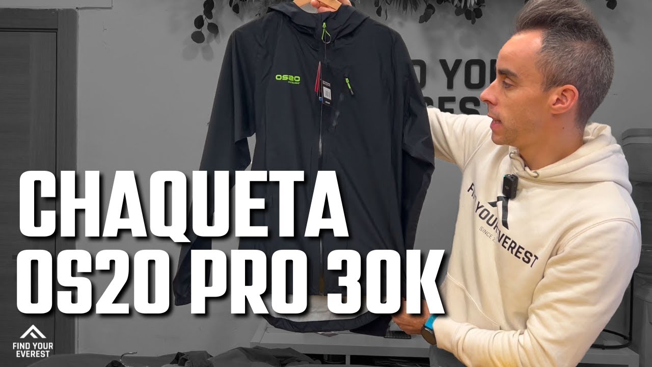 CHAQUETA IMPERMEABLE OS2O O2 WATERPROOF TRAIL PRO 30K | CHAQUETAS RUNNING | Find Your Everest