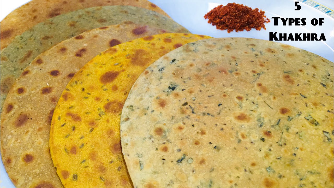 Masala Khakhra | मसाला खाखरा | 5 types of Khakhra | Bindiya plus kitchen |