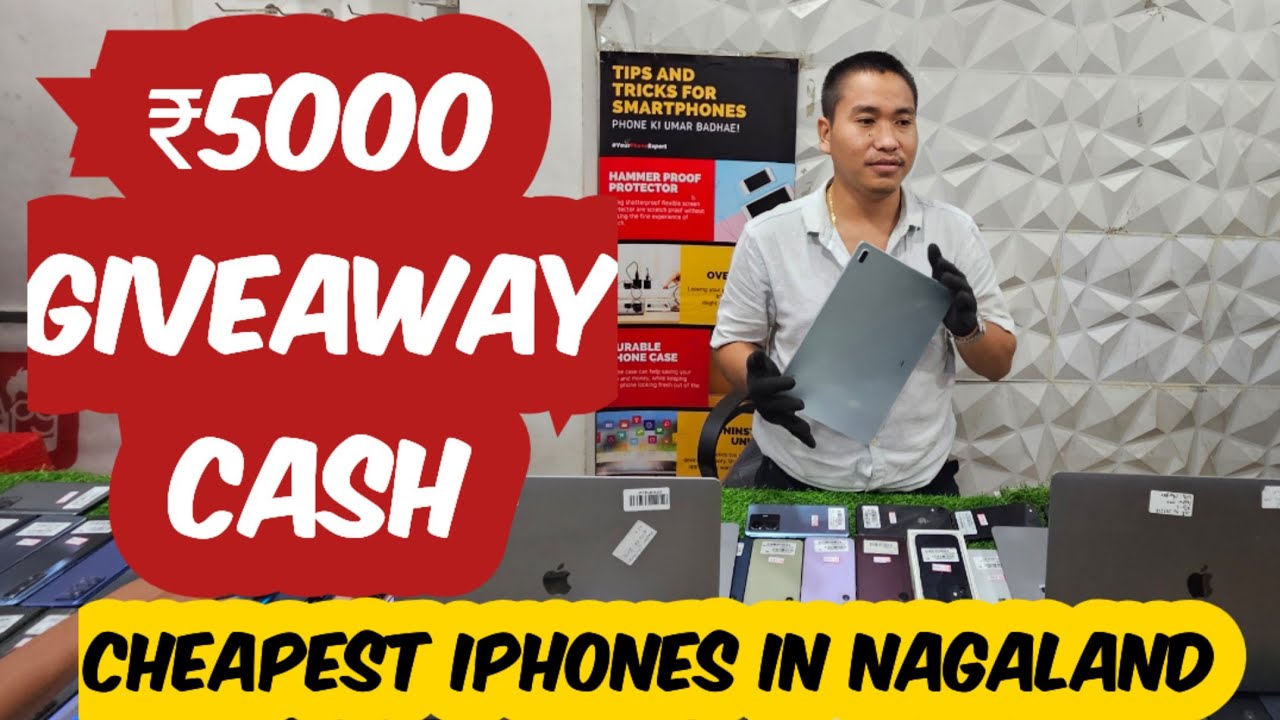 ₹5000 giveaway, Secondhand iphone android and macbooks Cheapest in Nagaland.