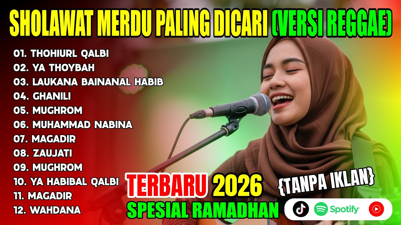 🎶Sholawat Reggae Indonesia 2026 🌙 Lagu Islami Hits Penarik Rezeki & Penenang Hati, Sholawat Jibril