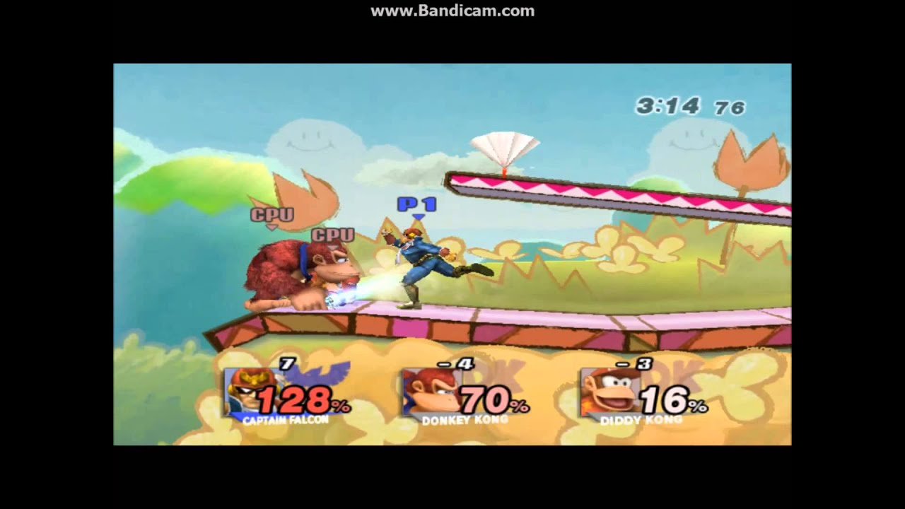 SSBB: Captain Falcon Combo-Match [TAS]