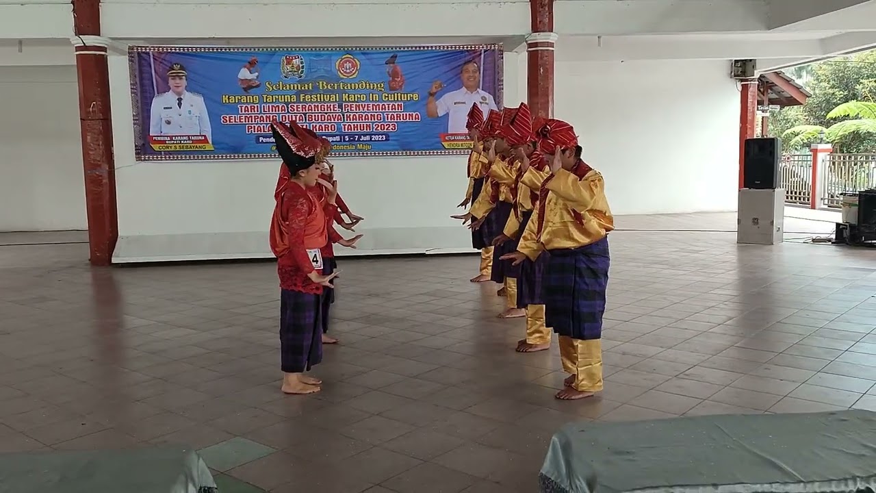 Tari Lima Serangkai acara Lomba Tari Tradisonal Karo 2023 - Sanggar Arih Ersada Juma Raja