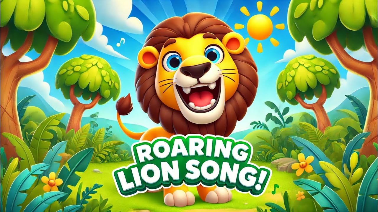 🦁RoaringLionSong | Fun Kids&rsquo; AnimalSong3D CartoonLion Music Video🎶# RoaringLion #KidsSongAnimalSongs