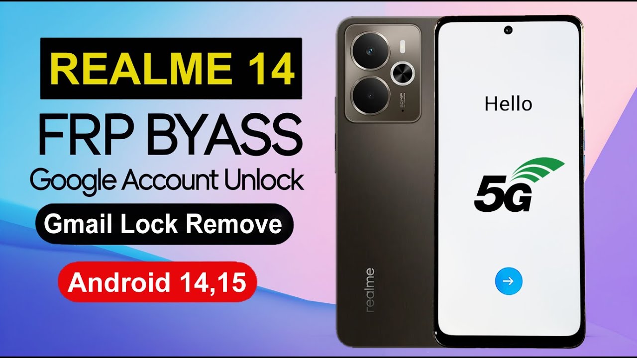 Realme 14 5g Frp Bypass Android 1415  Google Account Unlock Without Pc 2025 Method Realme Frp ✔