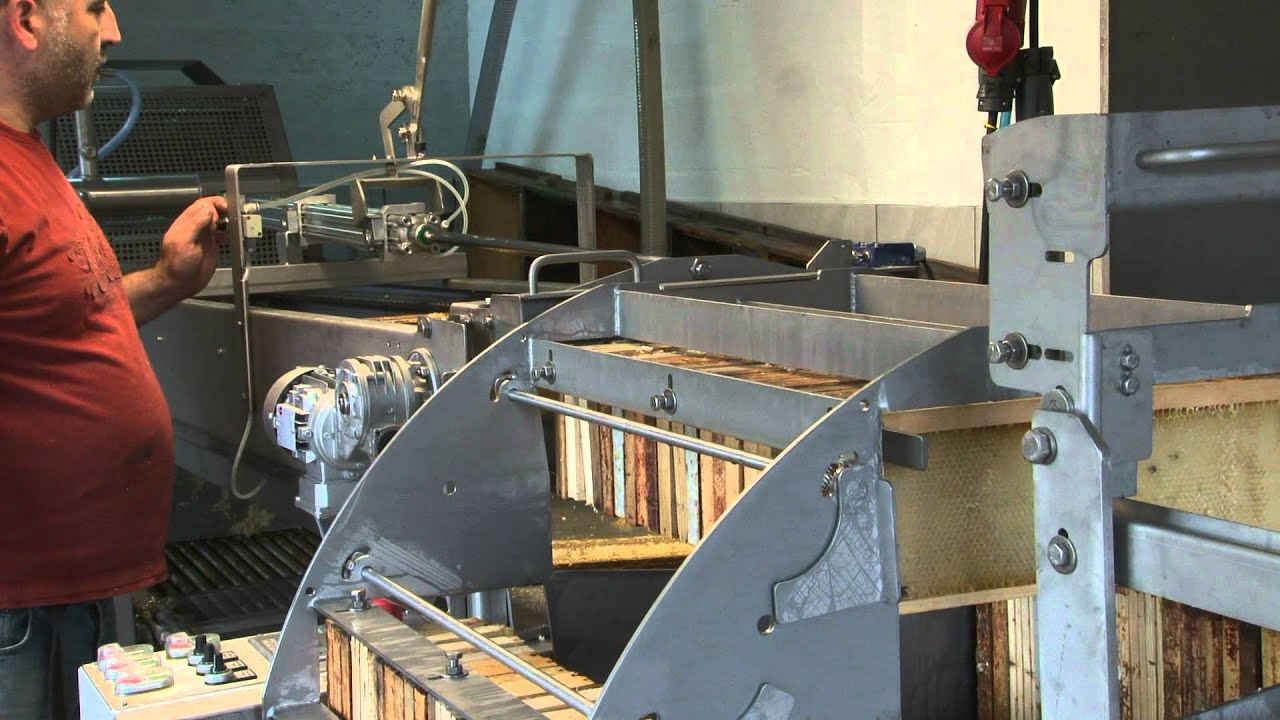Chaine d'extraction du miel Wet Thermplate chez Philippe RICHER apiculteur producteur