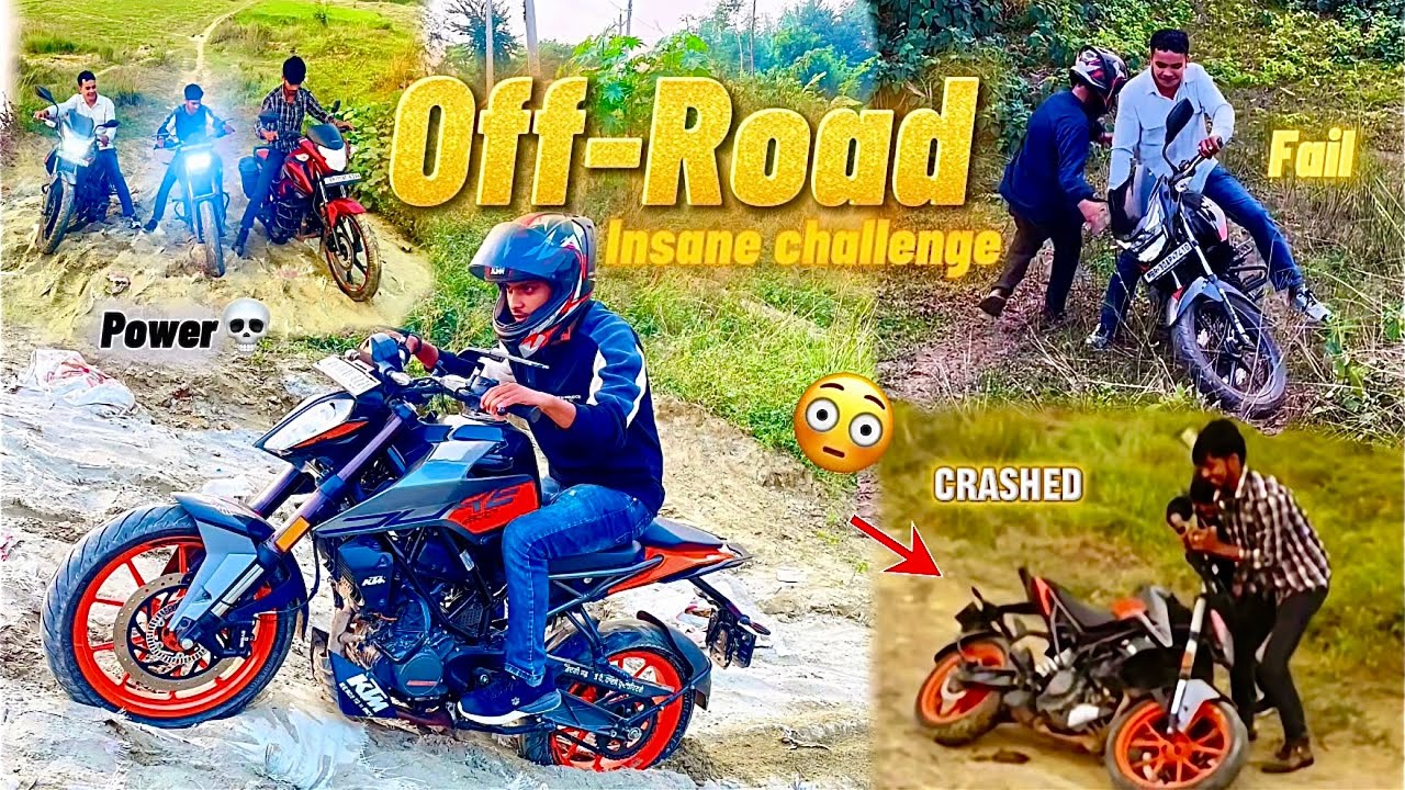 Insane Bike Off-Roading 💀|| Biggest Off-Road Challenge || DON’T TRY THIS || BIKE SLIPPED
