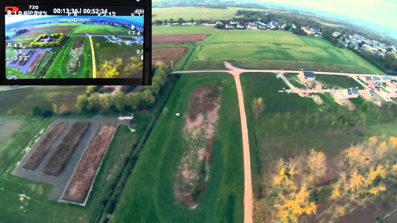 Dji phantom 2 - First Test FPV (boscam ts351) / Problem Zenmuse h3-3D