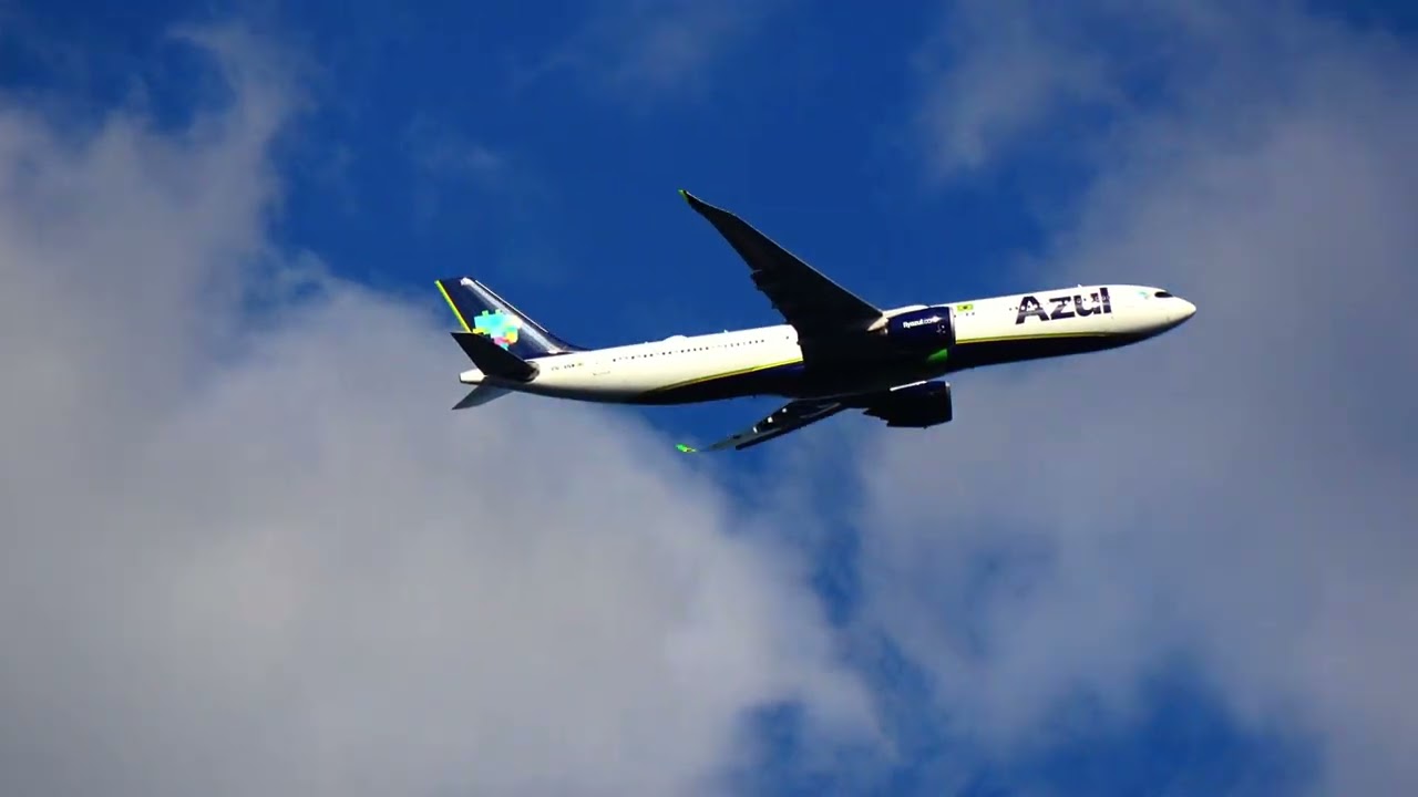 (4K) AZUL A330-941 ON FINAL FOR KMCO #aviation #airplane #shorts