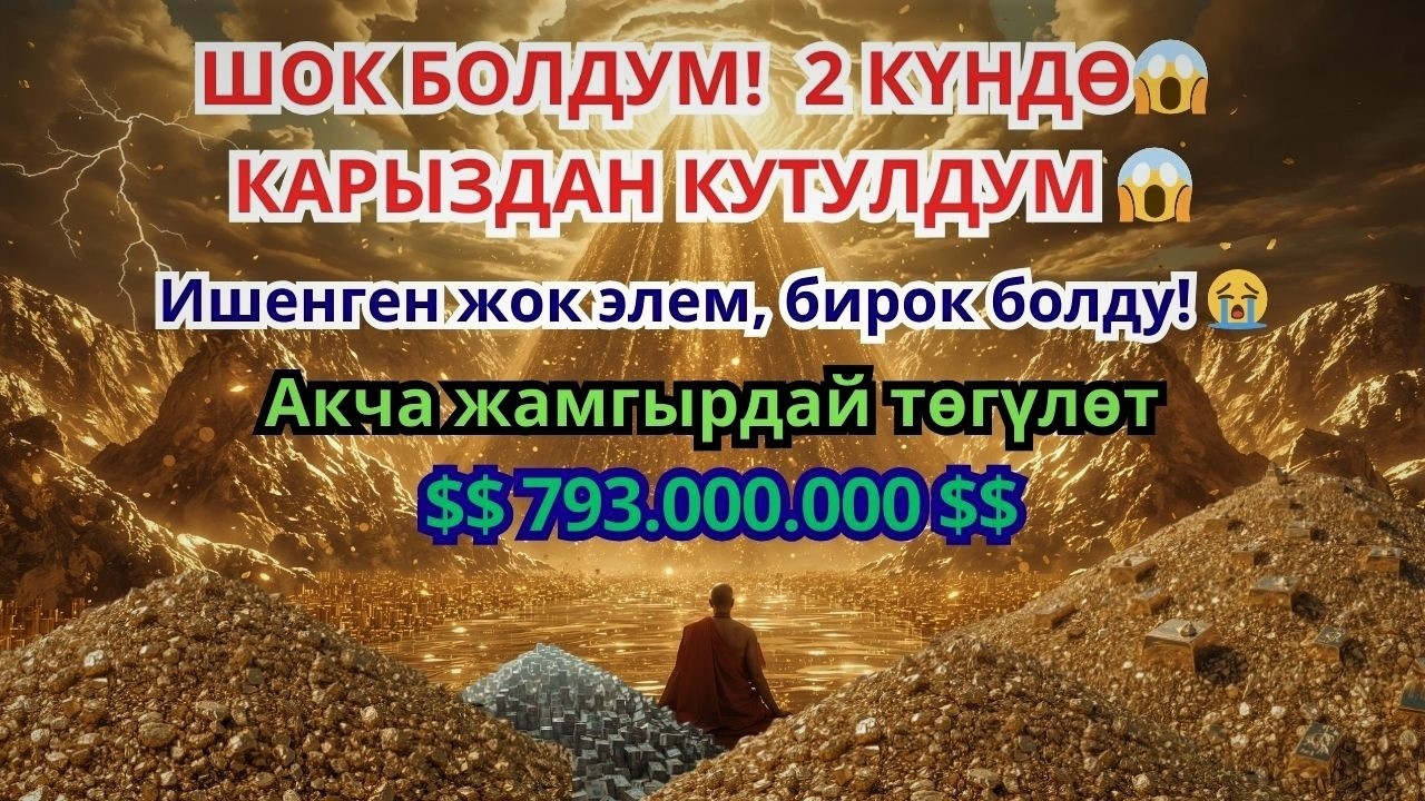 Бул СҮРӨНҮ эч ким айтпайт! Ишенген жок элем 😱 Үйгө береке, чөнтөккө акча чакырган эң күчтүү дуба