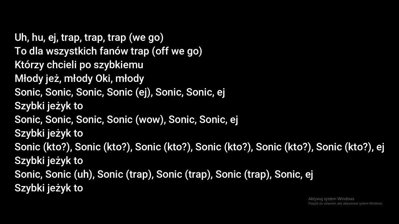Oki - Sonic Skit Tekst