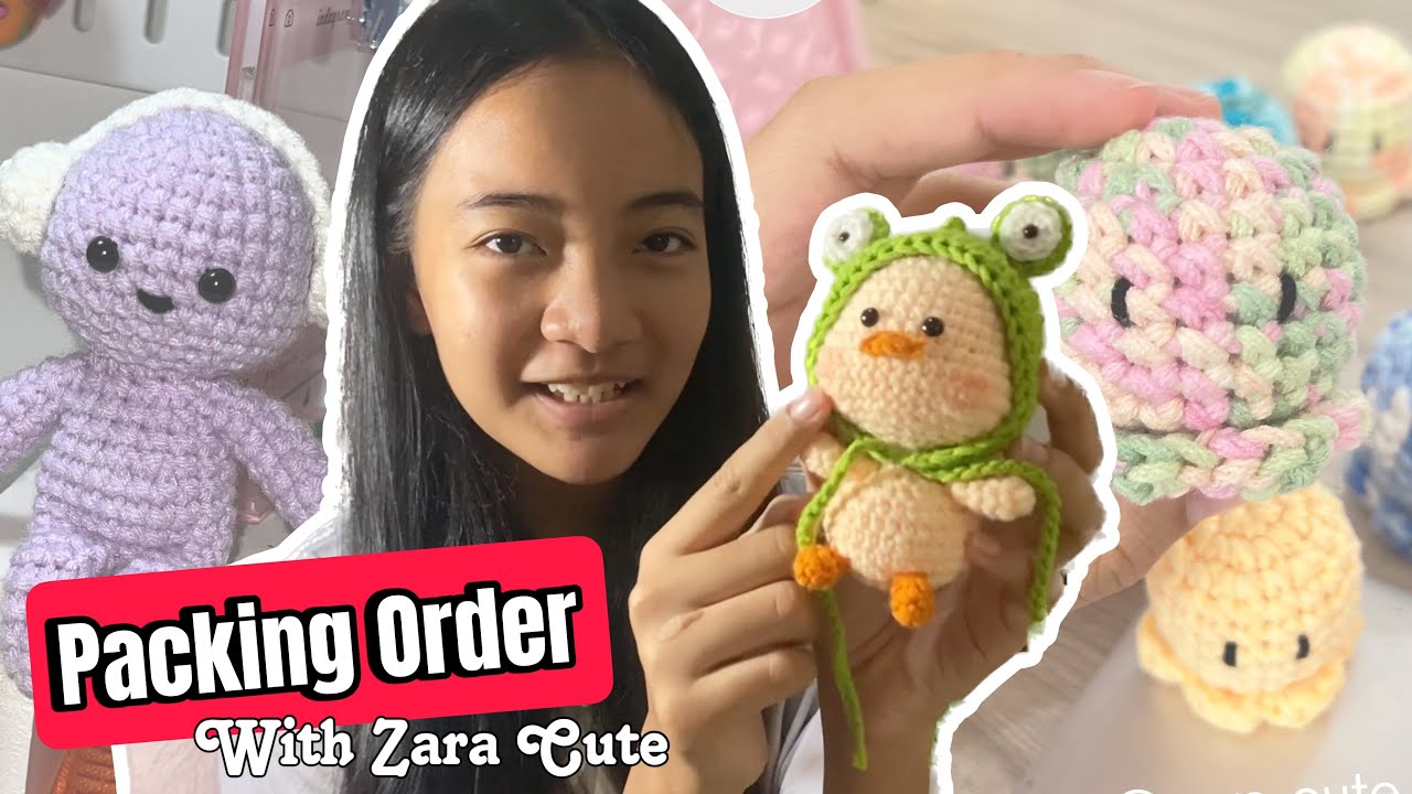 Packing Order with Me | Handmade croche by Zara Cute