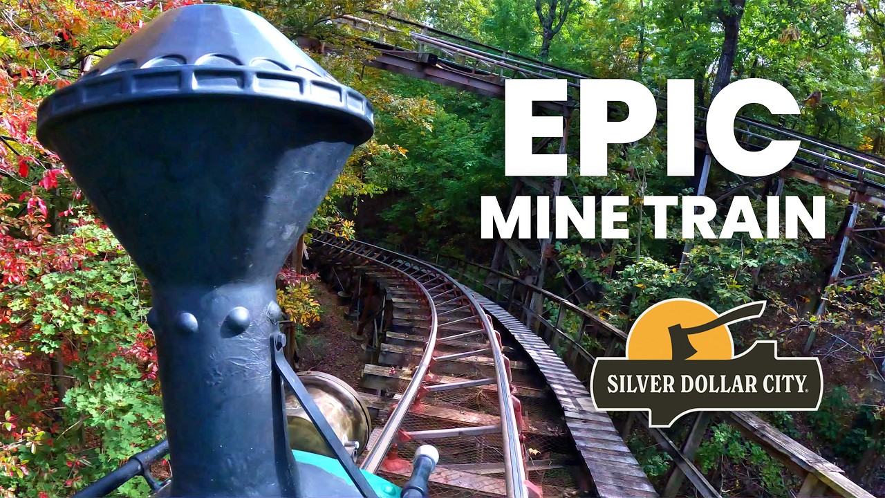 Thunderation Front Row POV Silver Dollar City | Classic Arrow Mine Train on a Hill!